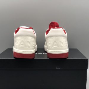 Chanel Red & White Sneaker
