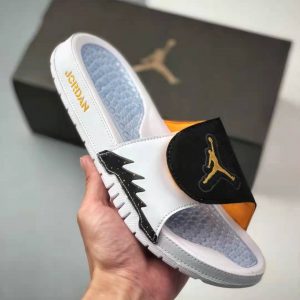 Air Jordan Slippers Black x White