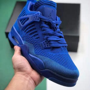 AIR JORDAN 4 RETRO FLYKNIT HYPER ROYAL & BLACK