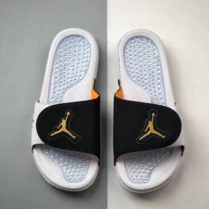 Air Jordan Slippers Black x White